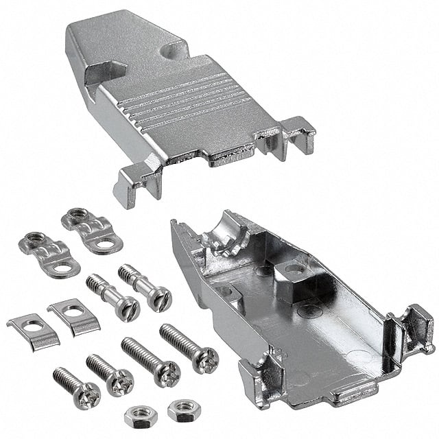 40-9709HM Cinch Connectivity Solutions AIM-Cambridge  Capots de connecteurs D-Sub en forme de D